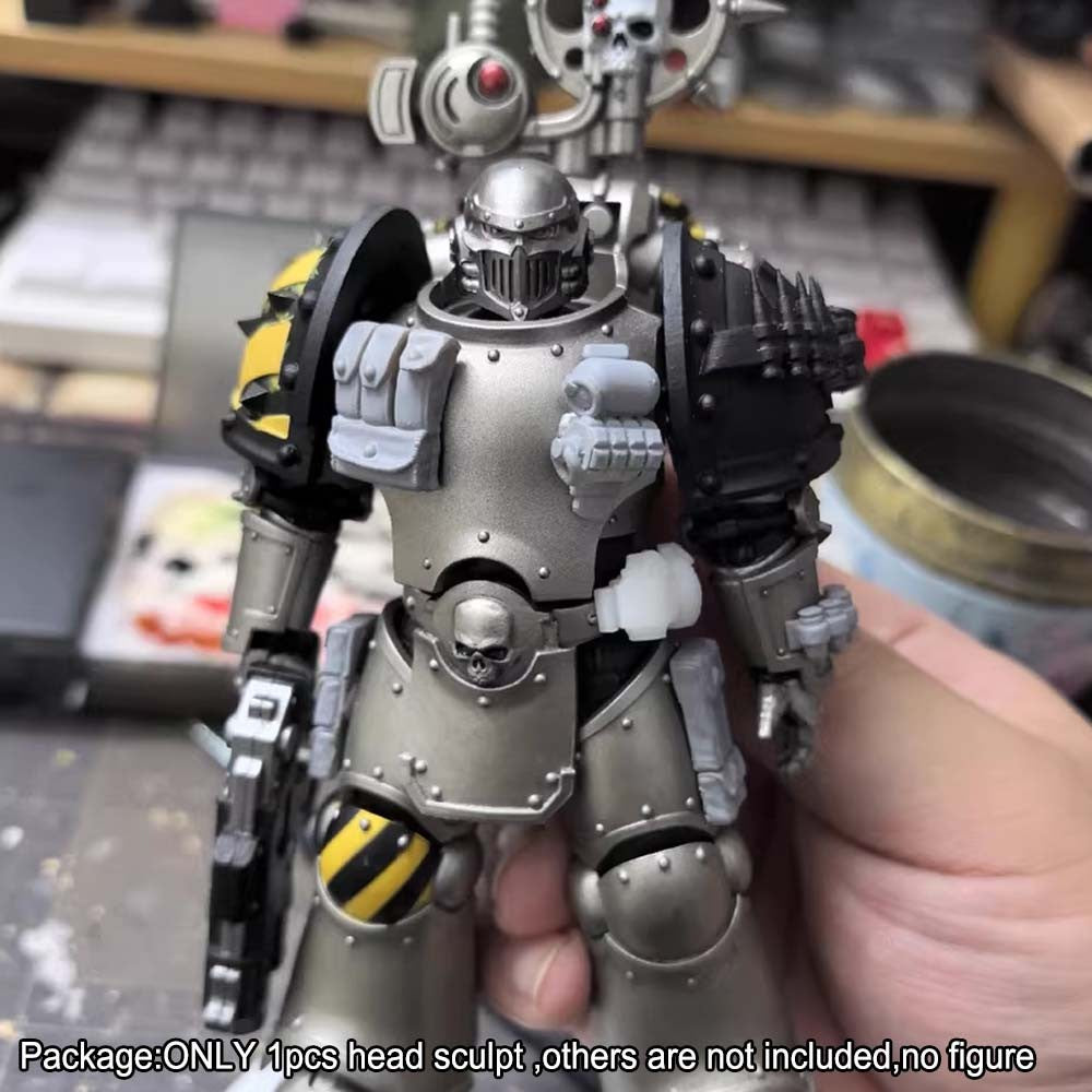 【PRE-ORDER】Premium Painted 1/18 Man Head Sculpt Model For DIY Joytoy Iron Warrior Figure