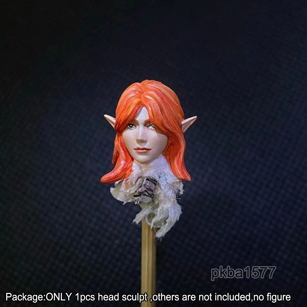 【PRE-ORDER】Premium 1/18 Female Elf Girl Head Sculpt Soldier Head For 3.75'' Action Figure