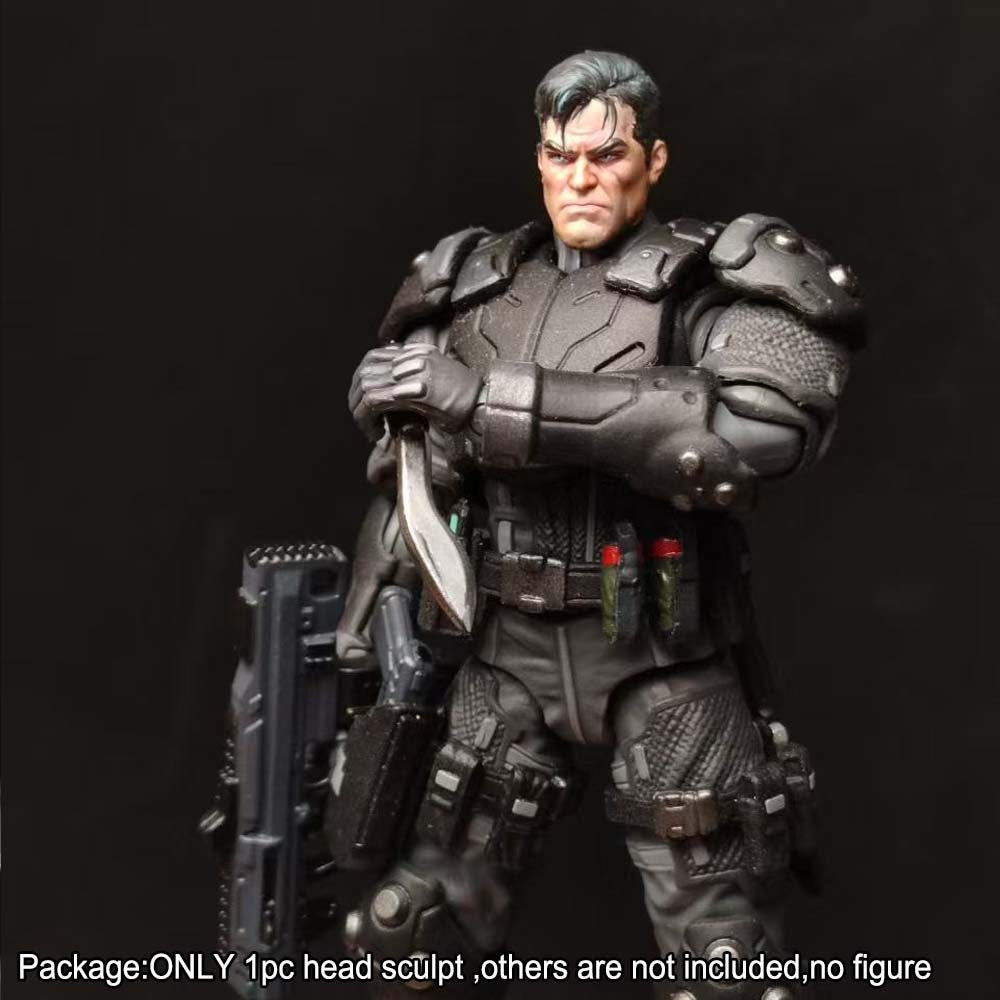 PRE-ORDER Premium Painted 1/18 Cool Man Male Head Sculpt Model For DIY 3.75" Action Figure