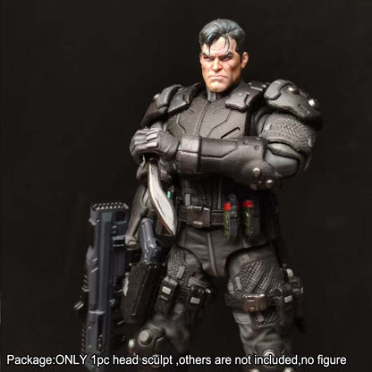 PRE-ORDER Premium Painted 1/18 Cool Man Male Head Sculpt Model For DIY 3.75" Action Figure