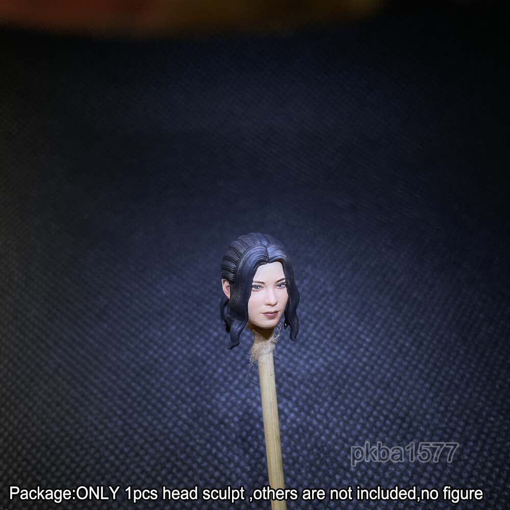【PRE-ORDER】Premium 1/18 Black Hair Female Hawkeye Head Sculpt Helmet For 3.75" Figure