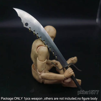 【PRE-ORDER】Handmade 1/12 Metal Nine Ring Knife Sword Weapon Model For 6'' Action Figure