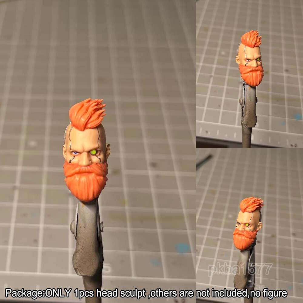 【PRE-ORDER】Premium 1/18 Orange Man Head Sculpt Head Model For 3.75" Action Figure Acid Rain