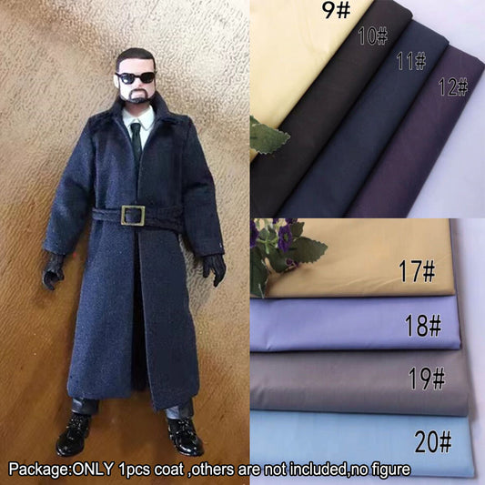 【PRE-ORDER】Handmade 1/18 Cool Lapel Trench Coat Jacket Outwear Clothes For 3.75 Male Figure