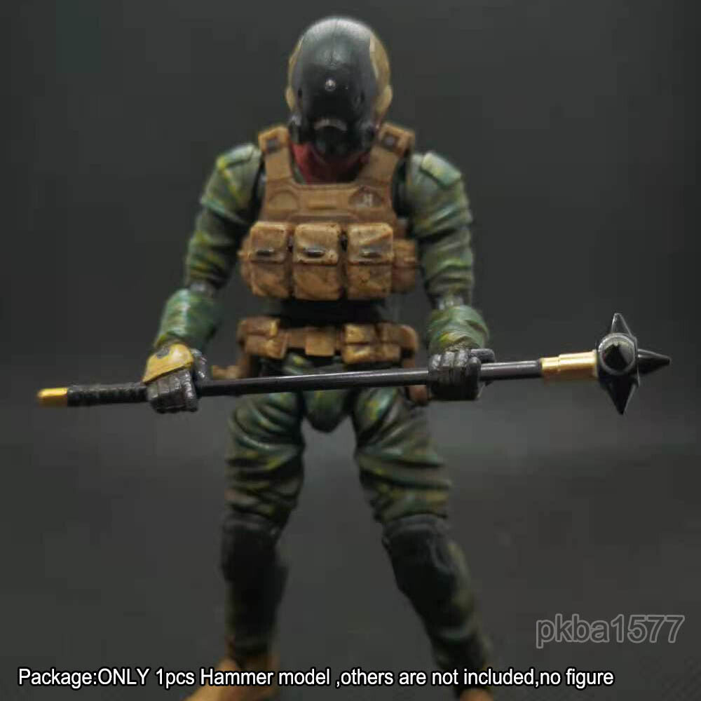 【PRE-ORDER】Handmade 1/18 Metal Mace Hammer Model Upgrade Weapon For 3.75'' Figure Accessory