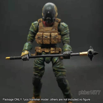 【PRE-ORDER】Handmade 1/18 Metal Mace Hammer Model Upgrade Weapon For 3.75'' Figure Accessory