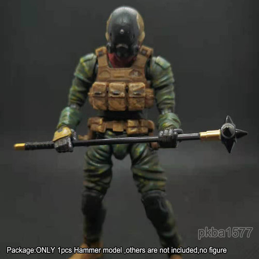 【PRE-ORDER】Handmade 1/18 Metal Mace Hammer Model Upgrade Weapon For 3.75'' Figure Accessory