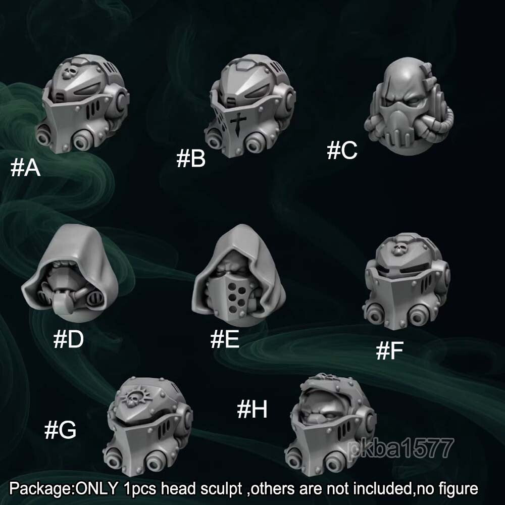 Single Unpainted 1/18 Man Soldier Head Sculpt For DIY 3.75" Joytoy Figure Model