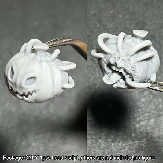 Unpainted 1/18 Pumpkin Monster Head Sculpt Helmet For 3.75'' Figure Acid Rain