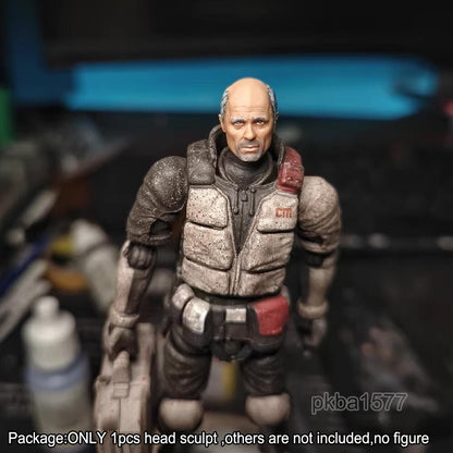 【PRE-ORDER】Premium 1/18 Man Male Head Sculpt Soldier Head For 3.75" Acid Rain Action Figure
