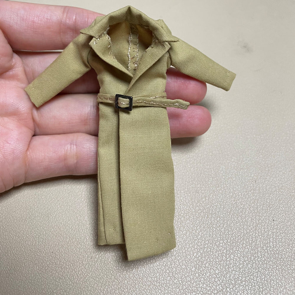 【PRE-ORDER】Handmade 1/18 Cool Lapel Trench Coat Jacket Outwear Clothes For 3.75 Male Figure