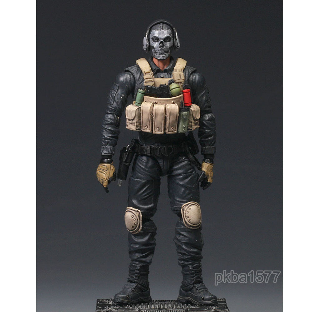 Pre-sale Premium 1/18 3.75" Vest Cloak Ghost Figure Head Sculpt Weapon Headphone