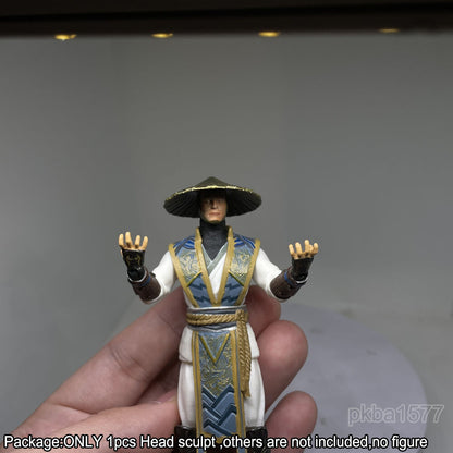 【PRE-ORDER】Premium 1/18 Raiden Head Sculpt w/ Hat Soldier Male Head Model For 3.75" Figure