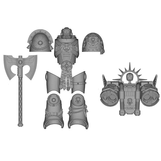 【PRE-ORDER】NEW Unpainted Parts Kits For Joytoy war hammer ultramarines 4.0 Figure Body