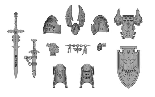 【PRE-ORDER】 Unpainted Parts Kits For Joytoy war hammer Dark Angel Action Figure Body