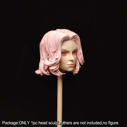PRE-ORDER Premium 1/12 Female Head Sculpt For DIY 6'' Romankey x cowl Action Figure