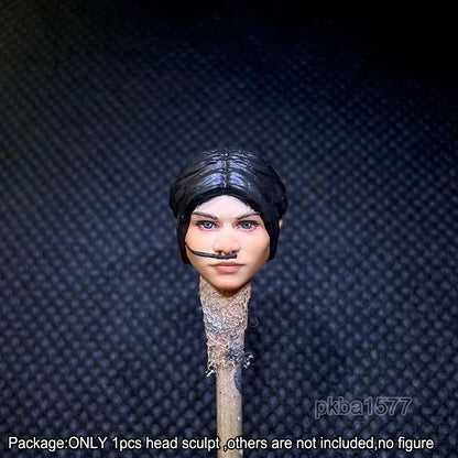 【PRE-ORDER】Premium 1/18 Chani Female Head Sculpt Soldier Head For DIY 3.75" Action Figure