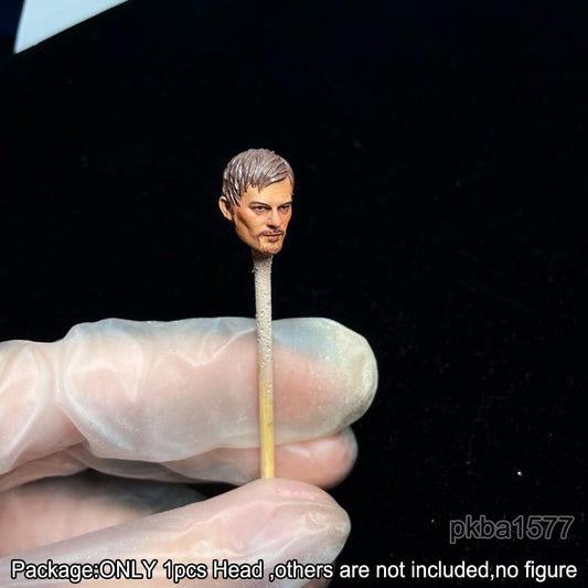 【PRE-ORDER】Premium 1/18 Daryl Dixon Norman Reedus Male Soldier Head Sculpt For 3.75" Figure