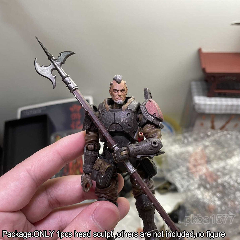 【PRE-ORDER】Premium 1/18 Cool Viking Man Head Sculpt Male Soldier Head For 3.75" Figure