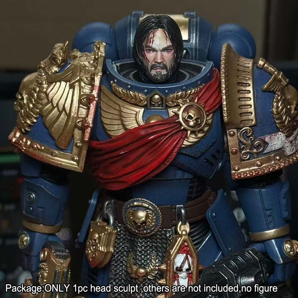 【PRE-ORDER】Premium Man Blood Head Sculpt Model For Joytoy Warhammer 40k Action Figure