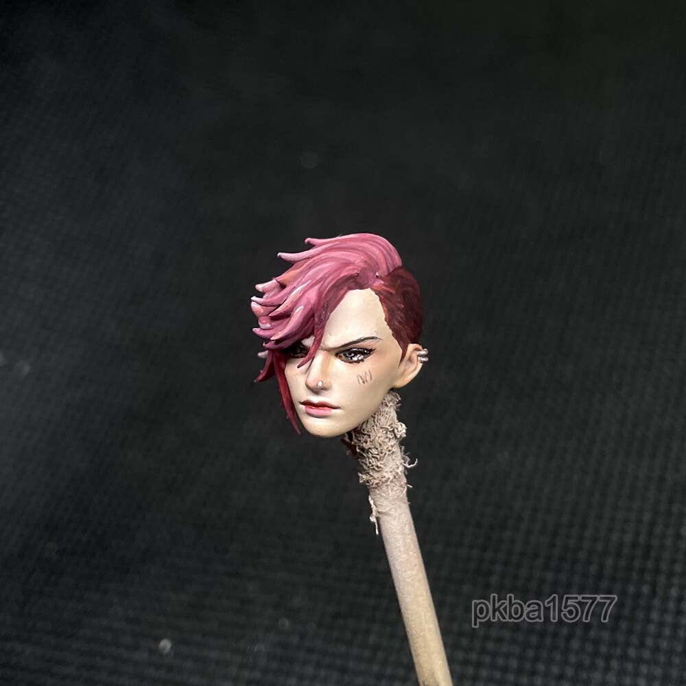 【PRE-ORDER】Premium 1/12 Beauty Female Vi Head Sculpt Soldier Head For 6" Romankey x Cowl