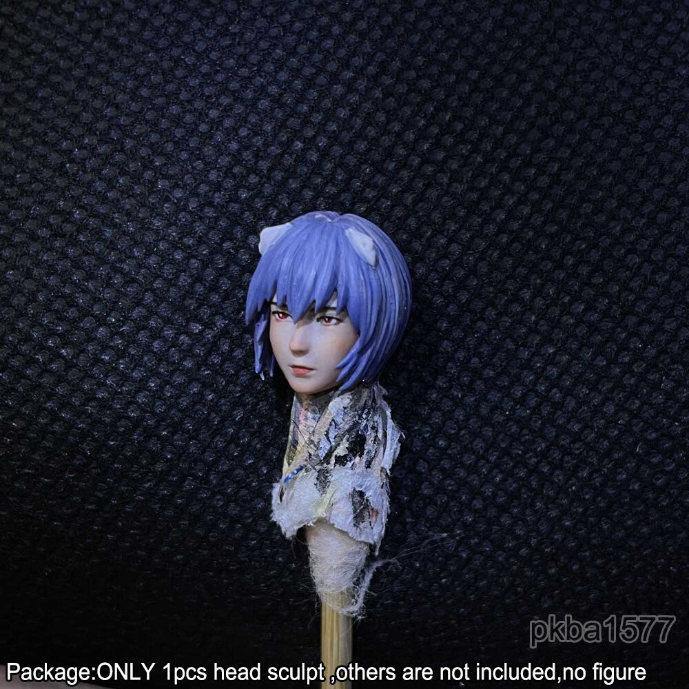 【PRE-ORDER】Premium 1/18 Ayanami Rei Girl Head Sculpt Female Soldier Head For 3.75" Figure