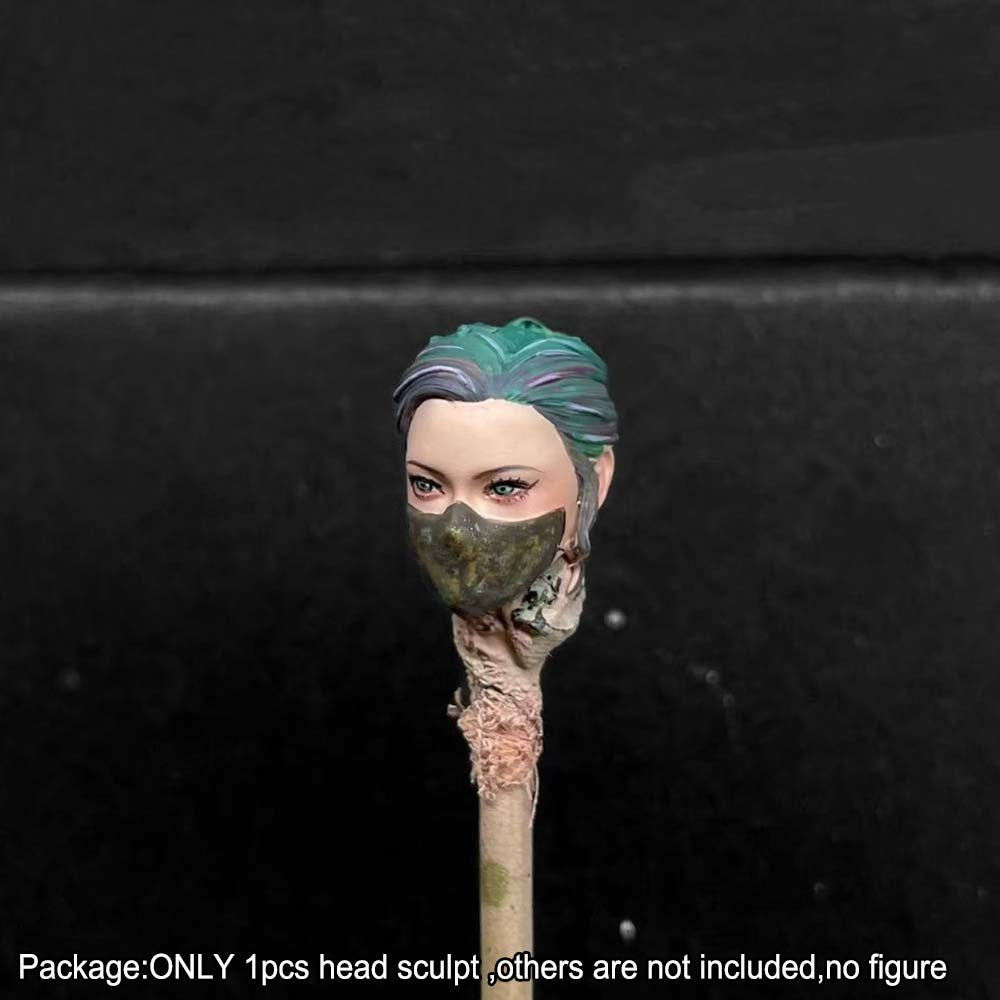 【PRE-ORDER】Premium Painted 1/18 Mask Female Head Sculpt Model For 3.75" Action Figure