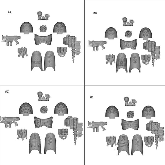 【PRE-ORDER】 Unpainted Parts Kits For Joytoy war hammer Space Marines Terminator 10ver Figure Body