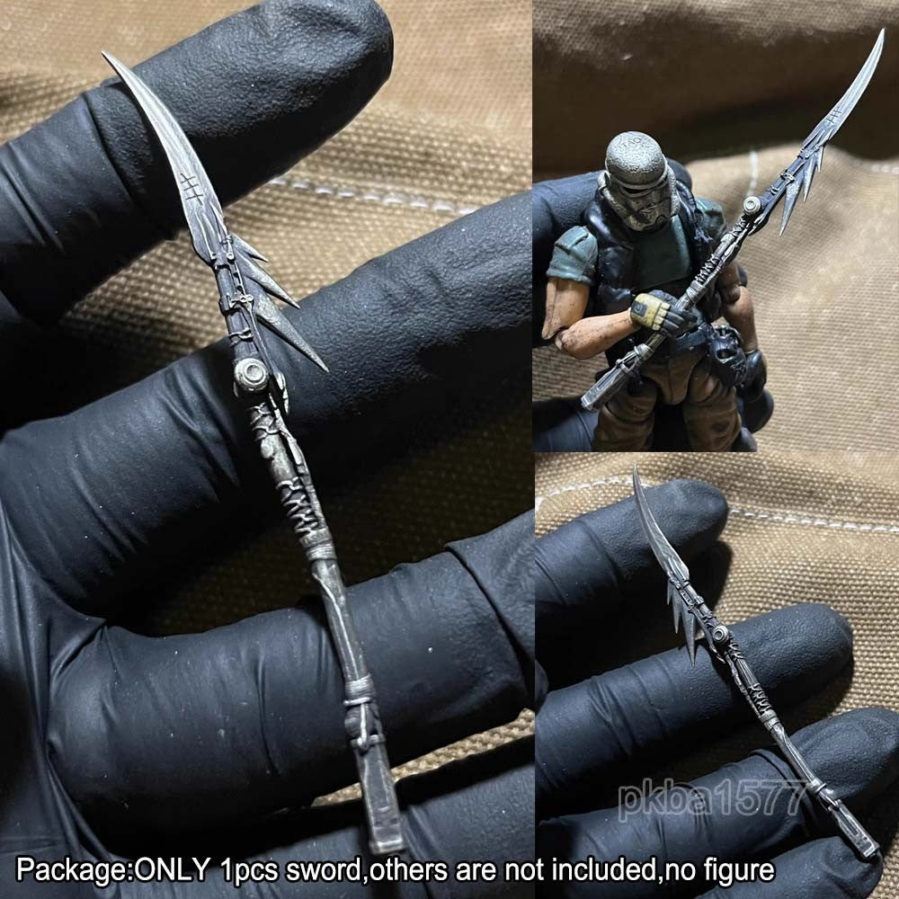 Cool 1/18 Metal Sword Spear Weapon Decor For 3.75 Action Figure Joytoy Acid Rain