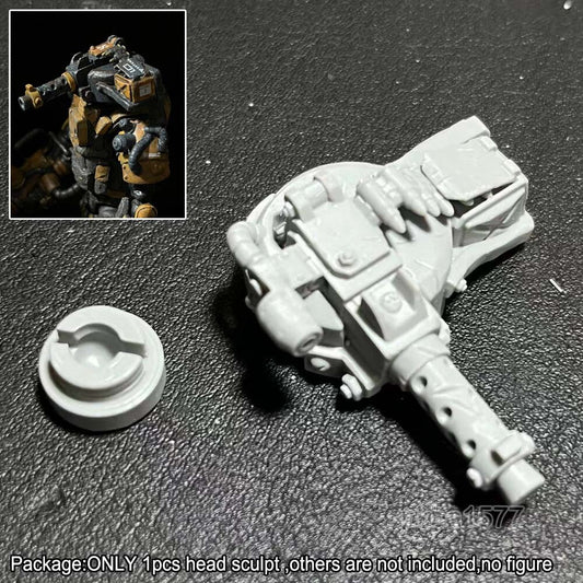 Unpainted 1/18 Tank Man Head Sculpt Helmet For 3.75'' Action Figure Acid Rain