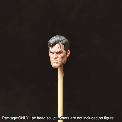 PRE-ORDER Premium Painted 1/18 Cool Man Male Head Sculpt Model For DIY 3.75" Action Figure