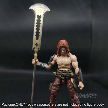 【PRE-ORDER】Handmade 1/18 Cool Metal Axe Big Sword Weapon Model For 3.75'' Action Figure