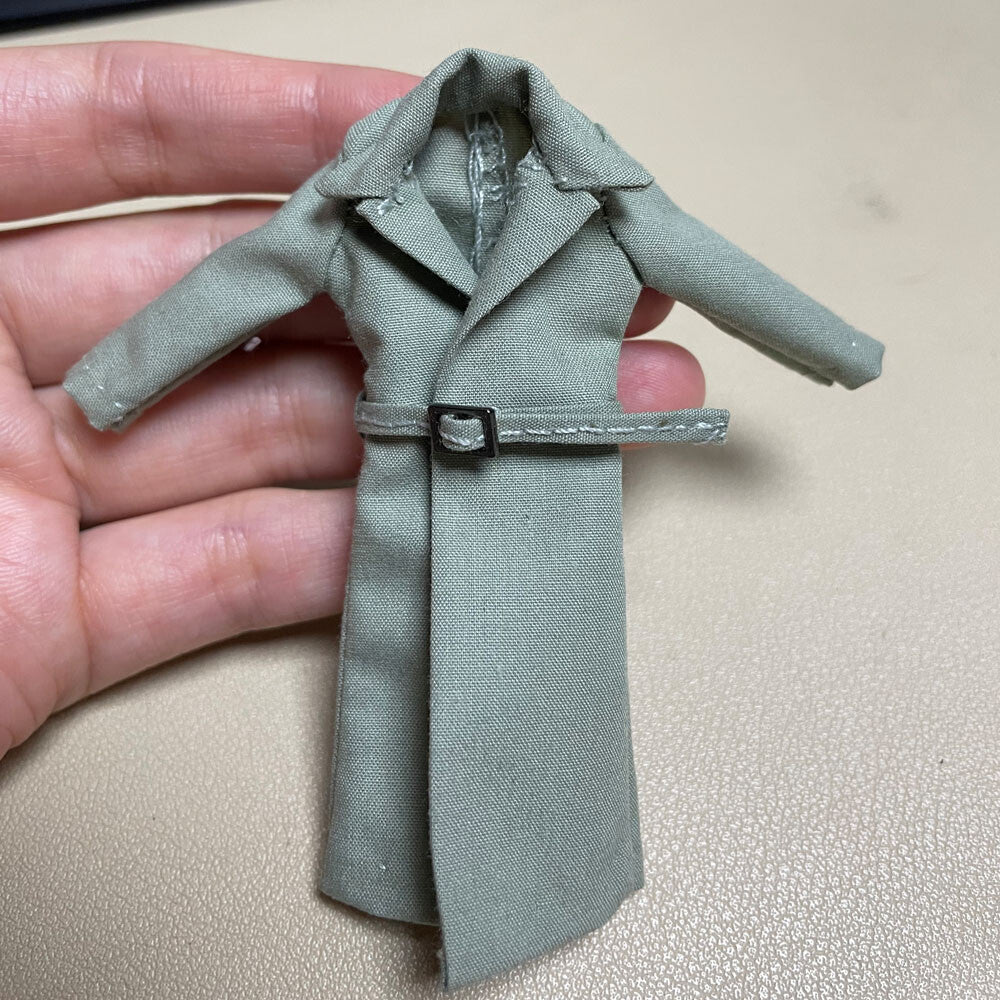 【PRE-ORDER】Handmade 1/18 Cool Lapel Trench Coat Jacket Outwear Clothes For 3.75 Male Figure