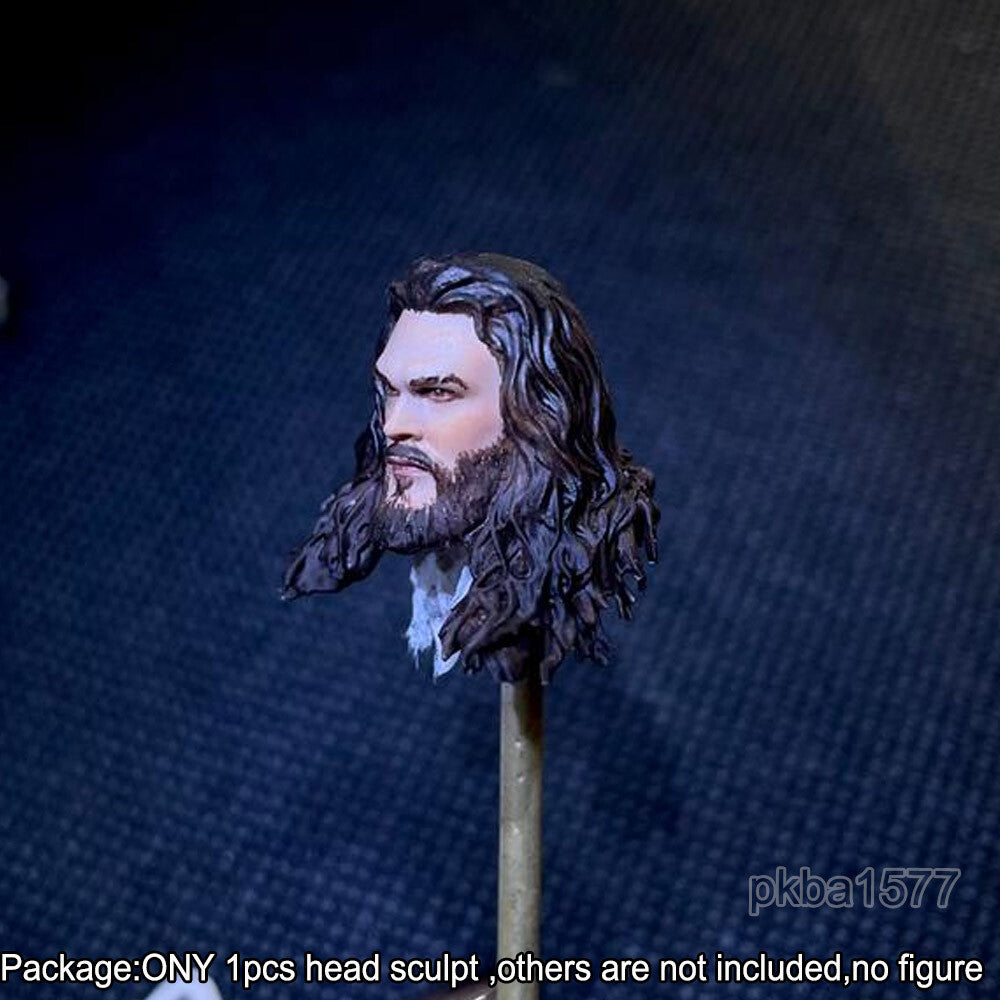 【PRE-ORDER】Premium 1/18 Long Hair Aquaman Head Sculpt Male Soldier Head For 3.75" Figure