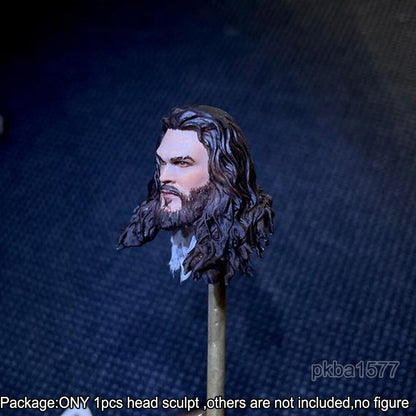 【PRE-ORDER】Premium 1/18 Long Hair Aquaman Head Sculpt Male Soldier Head For 3.75" Figure