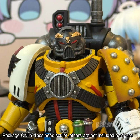 【PRE-ORDER】Premium Black Head Sculpt For Joytoy Imperial Fists Legion Apohecary Figure