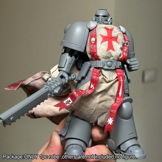 【PRE-ORDER】#C Handmade  Cloak Robe Prayer Scrolls for Custom Joytoy Warhammer Templar Action figure