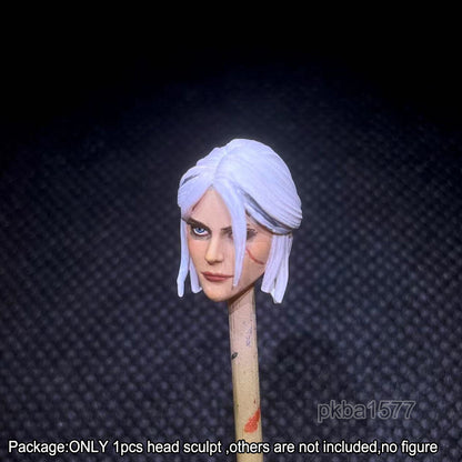 【PRE-ORDER】Premium 1/18 Cirilla Female Head Sculpt Soldier Head For 3.75" Action Figure