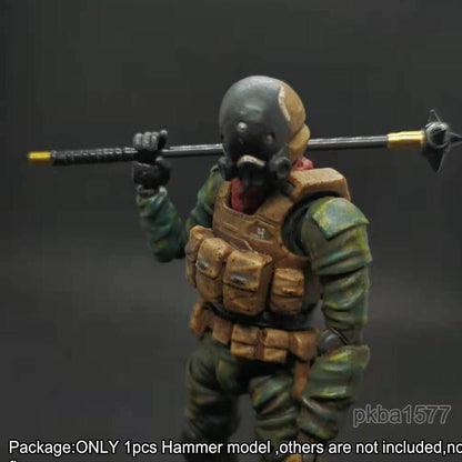 【PRE-ORDER】Handmade 1/18 Metal Mace Hammer Model Upgrade Weapon For 3.75'' Figure Accessory