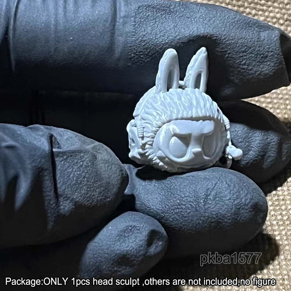 Unpainted 1/18 Cartoon Head Sculpt Model For 3.75 Acid Rain Joytoy Action Figure