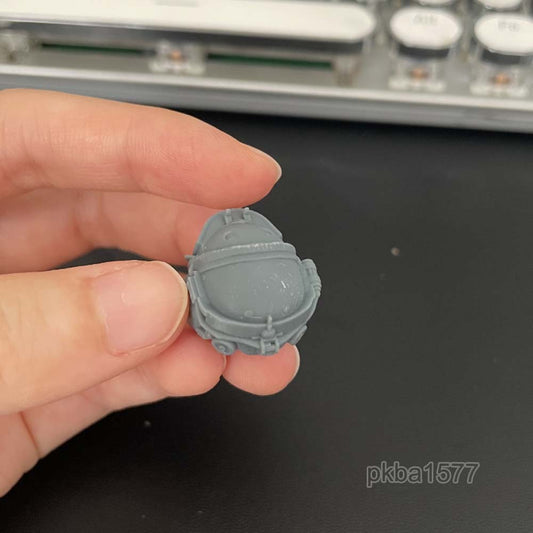 Unpainted 1/12 Cyberpunk Man Head Sculpt Soldier Head For 6" SHF Action Figure