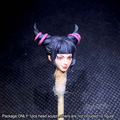 【PRE-ORDER】Premium 1/18 Han Juri Female Girl Head Sculpt Helmet For 3.75" Action Figure