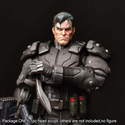 PRE-ORDER Premium Painted 1/18 Cool Man Male Head Sculpt Model For DIY 3.75" Action Figure