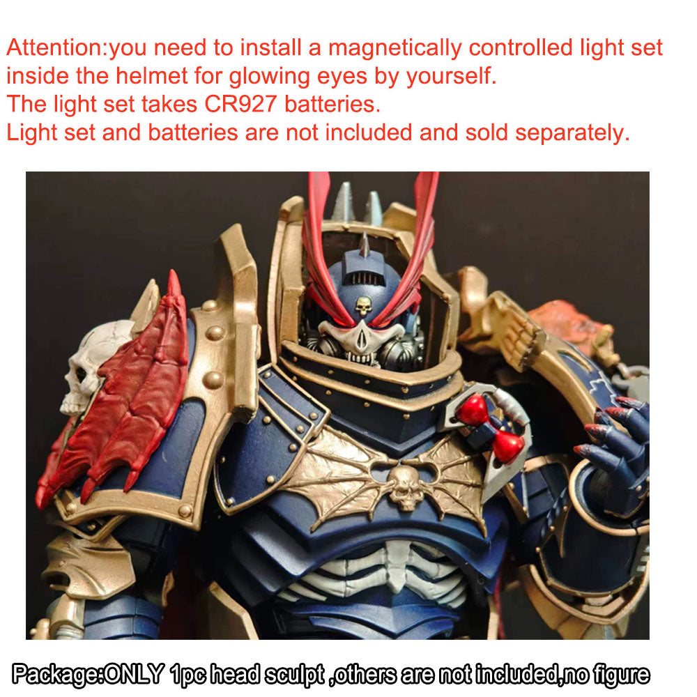 PRE‑ORDER Premium Painted Cool Head Sculpt for JoyToy Warhammer 40K Primarch Konrad Curze
