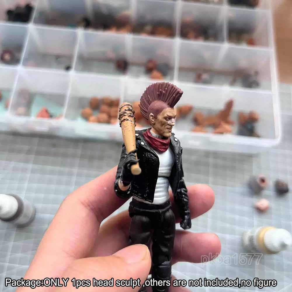 【PRE-ORDER】Premium 1/18 Cyberpunk Punk Head Sculpt Soldier Man Head For 3.75" Action Figure