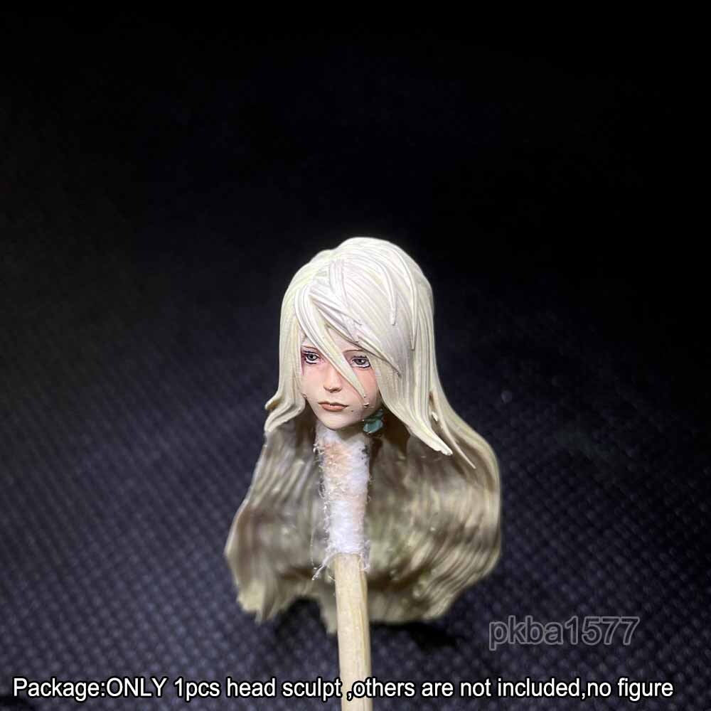 【PRE-ORDER】Premium 1/18 Long Hair Female Head Sculpt Soldier Head For 3.75" Action Figure