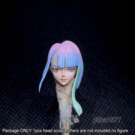 【PRE-ORDER】Premium 1/18 Cyberpunk Lucy Female Head Sculpt Soldier Head For 3.75" Figure