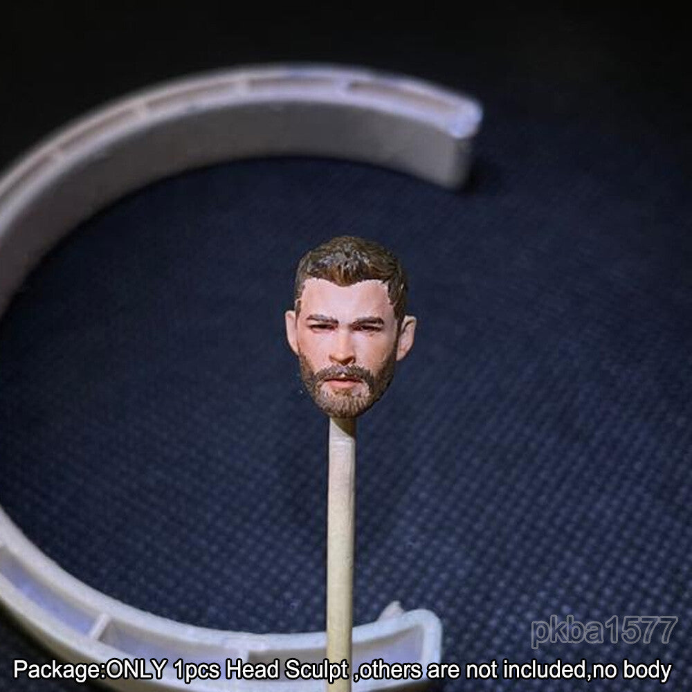 【PRE-ORDER】Premium 1/18 Thor Chris Hemsworth Beard Head Sculpt Male Head For 3.75" Figure