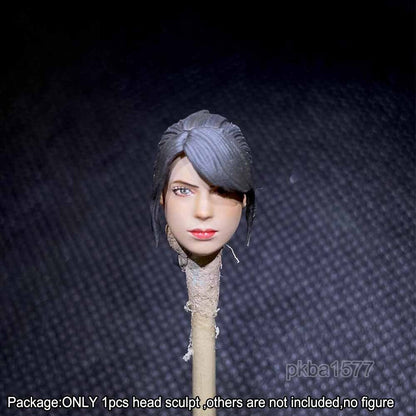 【PRE-ORDER】Premium 1/18 Quiet Girl Female Head Sculpt Soldier Head For 3.75" Action Figure