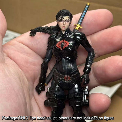 【PRE-ORDER】Premium 1/18 Swordswoman female knight-errant Head Sculpt Model For 3.75" Figure